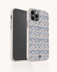 Coque de téléphone biodégradable et écologique à carreaux rouges et roses