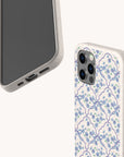 Blue Flowers and Bow Ribbons Eco-Friendly Biodegradable Phone Case