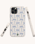 Blue Bow Ribbons Eco-Friendly Biodegradable Phone Case