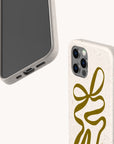 Green Bow Ribbon Eco-Friendly Phone Case