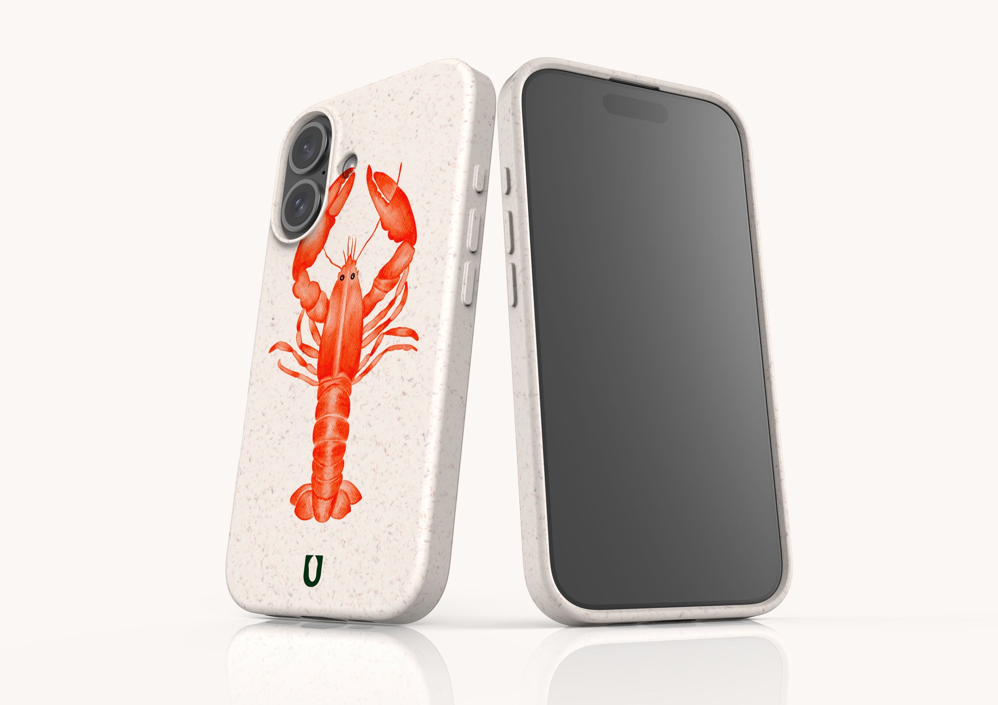 Sustainable phone case for iPhone 13 Pro Max with earthy coral color, zero plastic