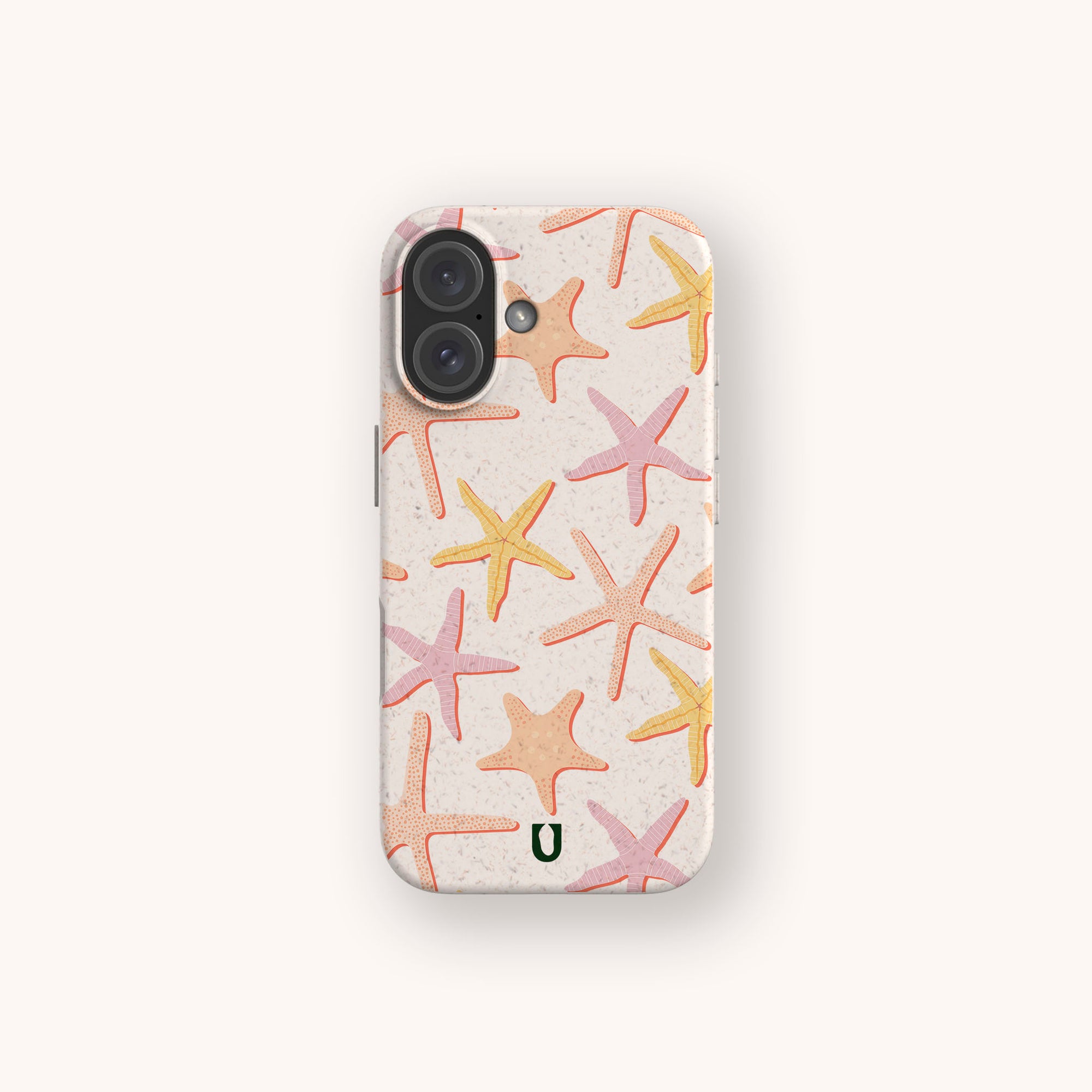 Casulo Starfish eco-friendly phone case for iPhone 13 Pro Max, shown in zero-waste packaging