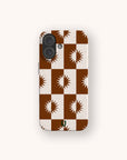 Sunseeker biodegradable phone case for iPhone 15 in warm ochre, made from eco-friendly materials.