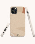 Coque de téléphone biodégradable à lignes abstraites Peachy