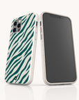 Green Zebra Stripes Eco-Friendly Phone Case