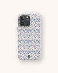 Coque de téléphone biodégradable et écologique à carreaux rouges et roses