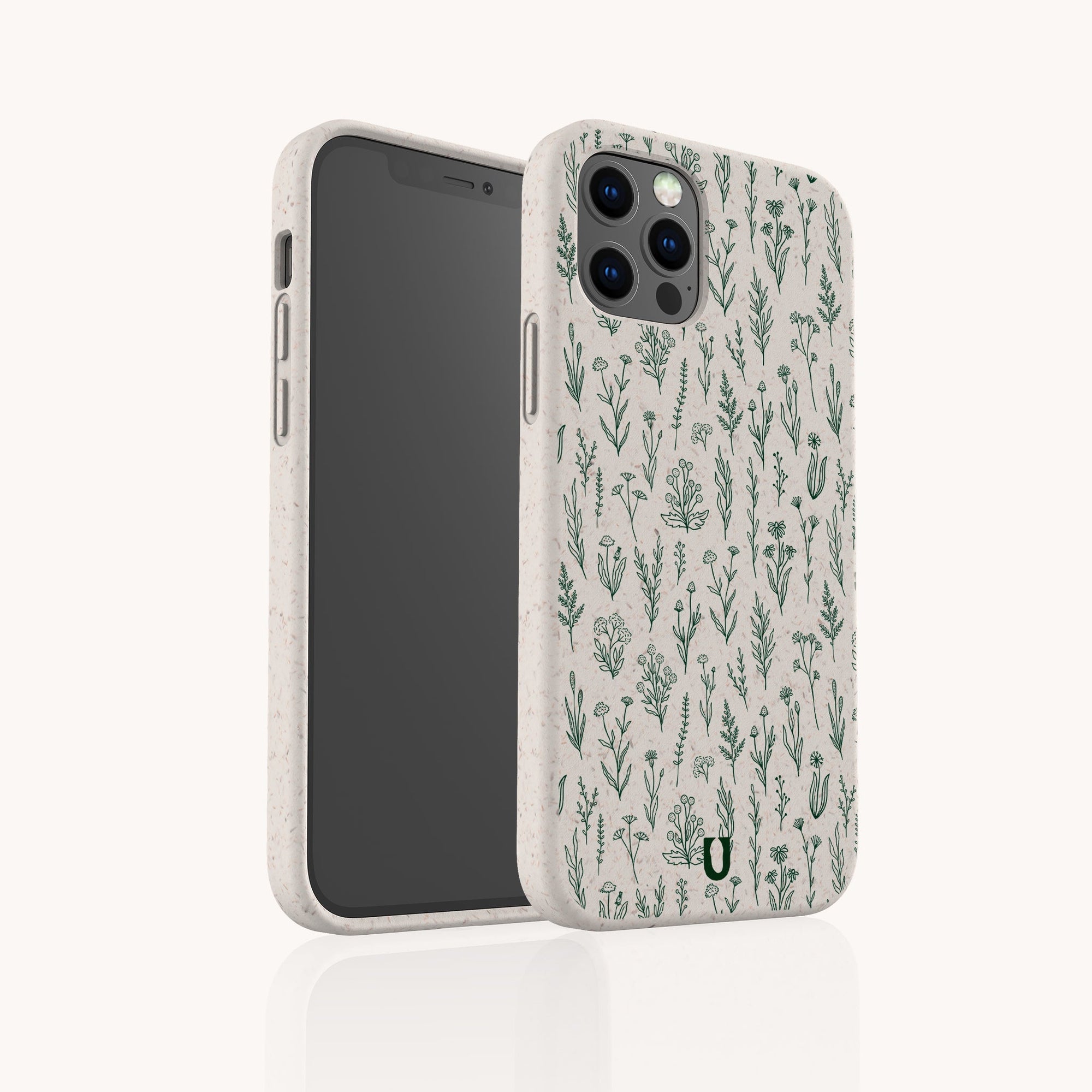 Green Wild Flowers Eco-Friendly Phone Case Green Wild Flowers Eco-Friendly Phone Case