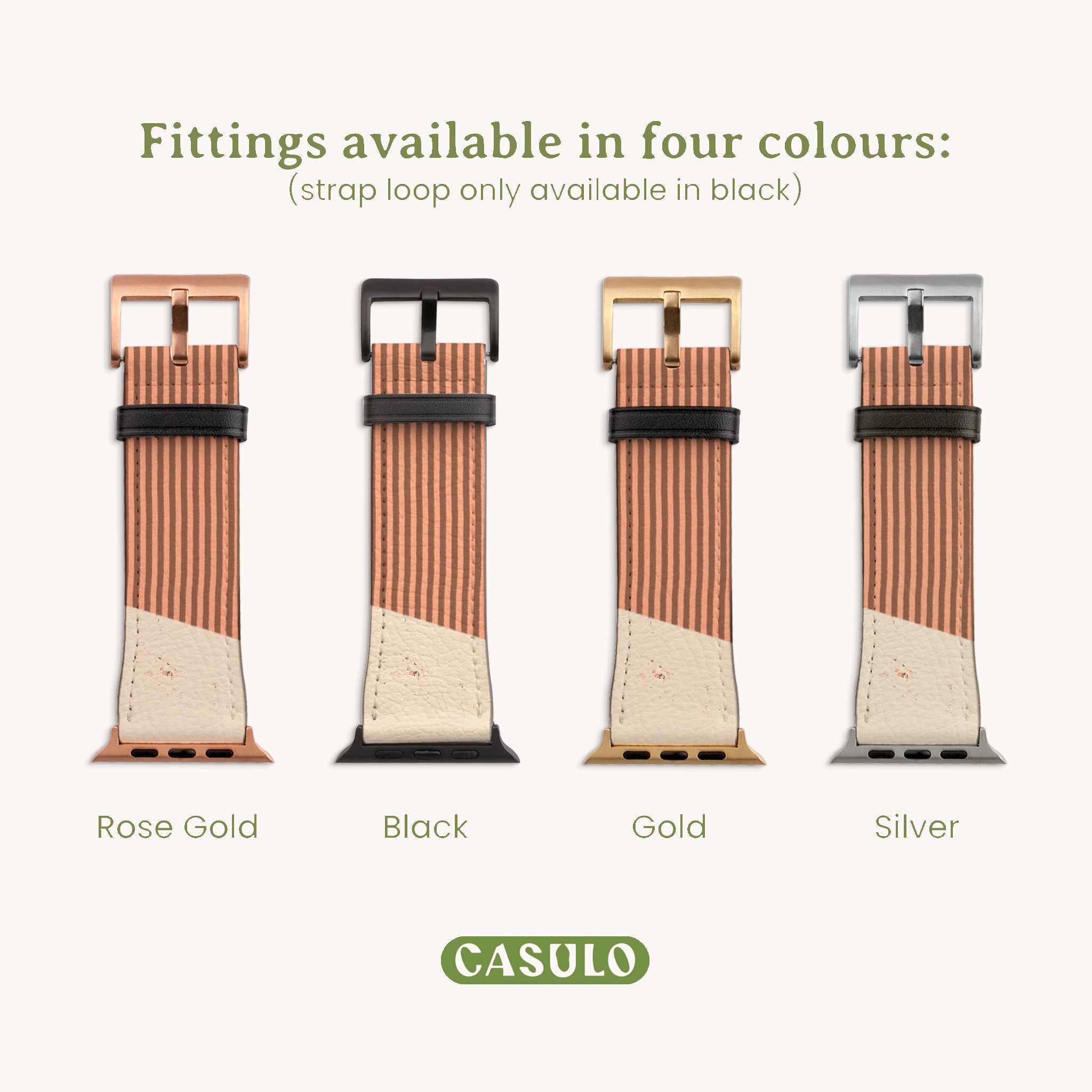 Neutral Abstract Vegan Leather Apple Watch Band – Casulo