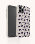 Wonky Stars sustainable phone case on Samsung Galaxy showing lightweight design and playful biodegradable pattern.