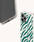 Green Zebra Stripes Eco-Friendly Phone Case