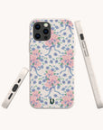 Pink and Blue Coquette Flowers Eco-Friendly Biodegradable Phone Case
